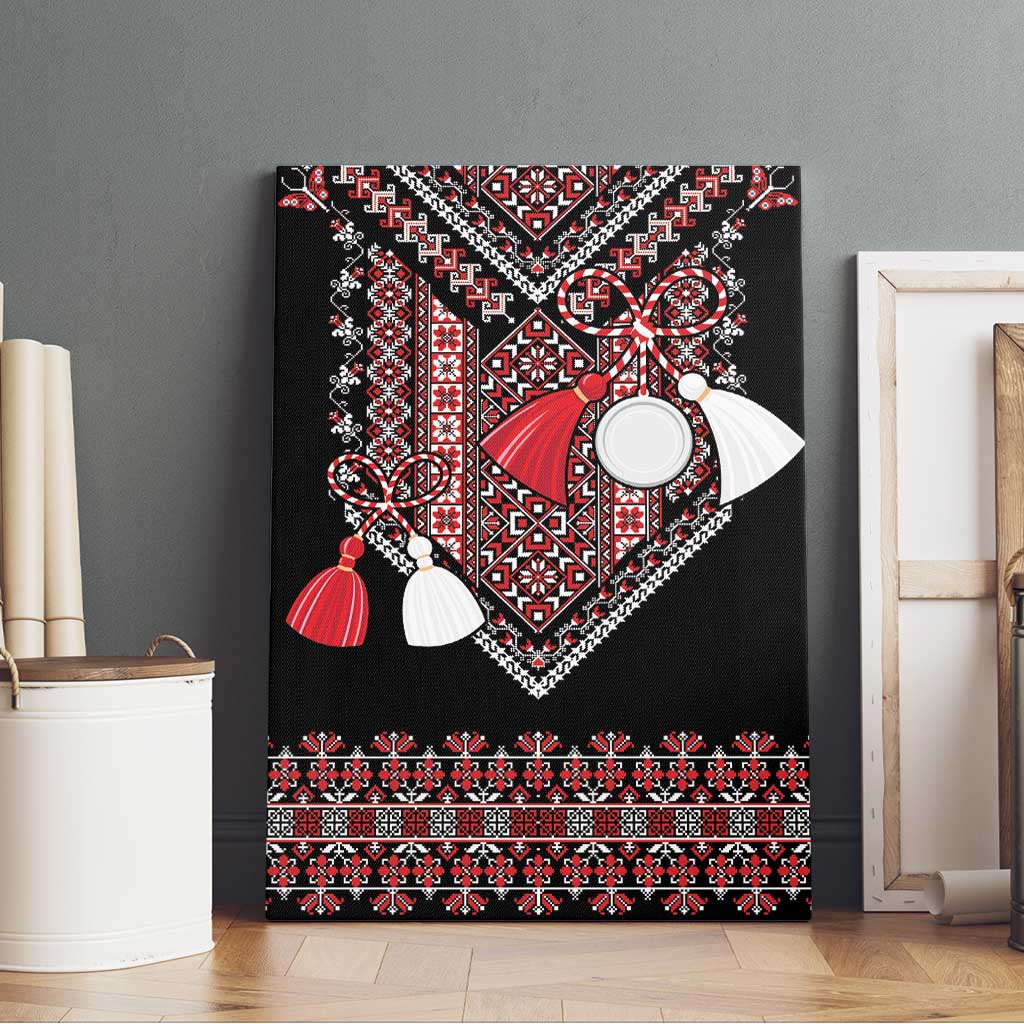 Martenitsa Martisor Day Canvas Wall Art Traditional Romanian Folk Art