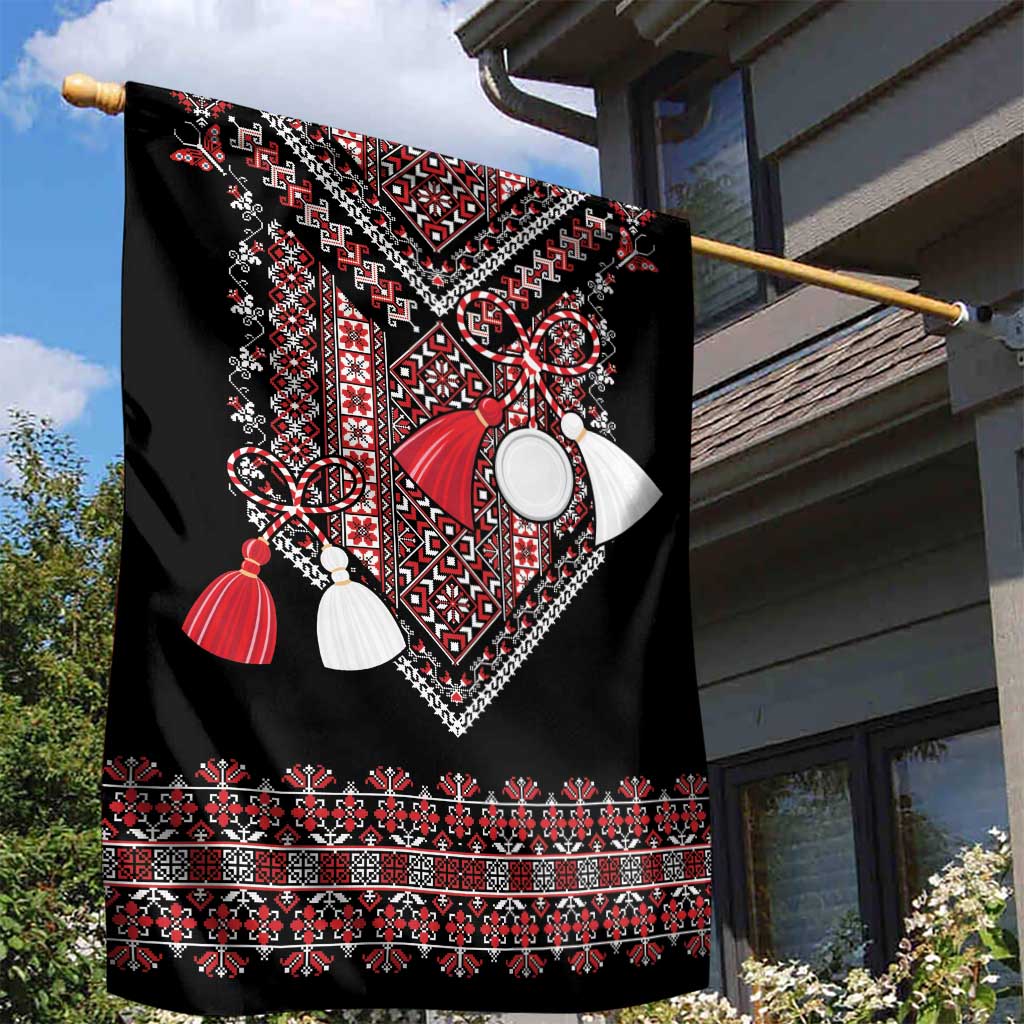 Martenitsa Martisor Day Garden Flag Traditional Romanian Folk Art