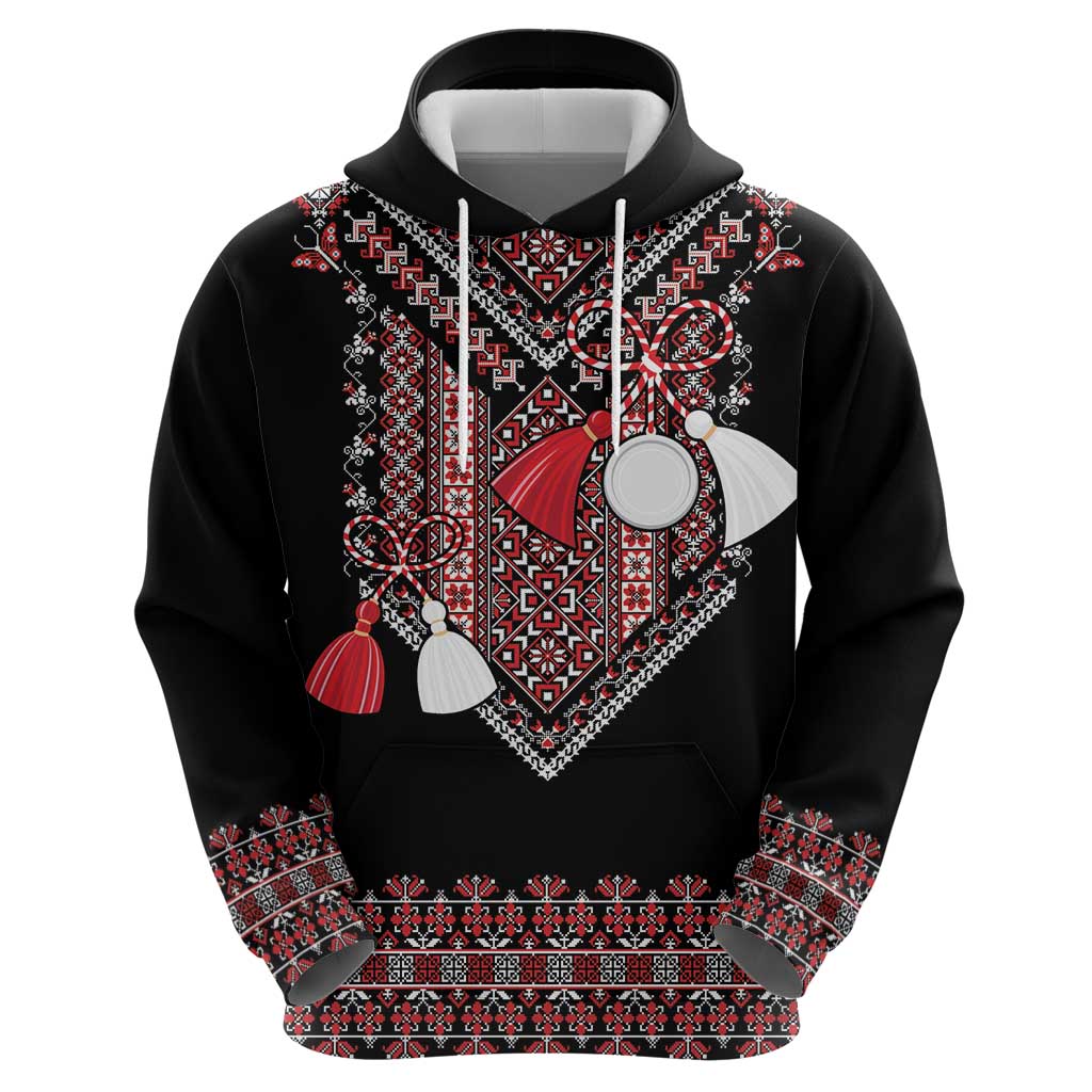 Martenitsa Martisor Day Hoodie Traditional Romanian Folk Art