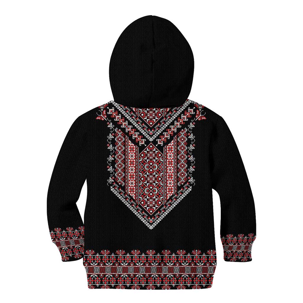 Martenitsa Martisor Day Kid Hoodie Traditional Romanian Folk Art