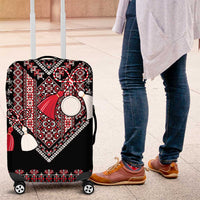 Martenitsa Martisor Day Luggage Cover Traditional Romanian Folk Art