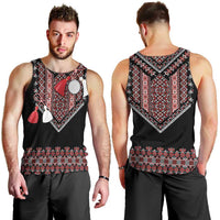 Martenitsa Martisor Day Men Tank Top Traditional Romanian Folk Art