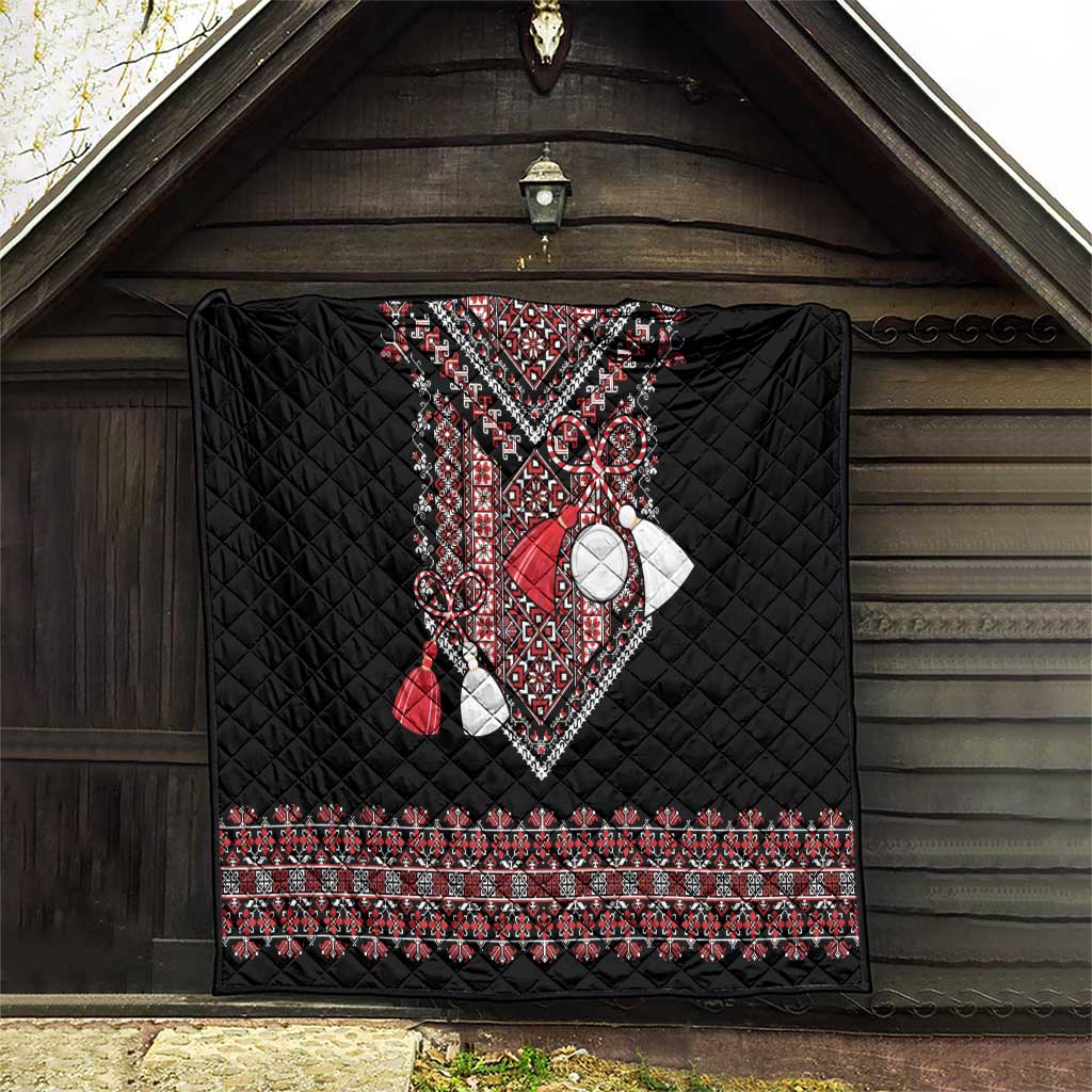 Martenitsa Martisor Day Quilt Traditional Romanian Folk Art