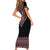 Martenitsa Martisor Day Short Sleeve Bodycon Dress Traditional Romanian Folk Art