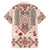 Vintage Martisor Day Martenitsa Family Matching Summer Maxi Dress and Hawaiian Shirt Traditional Romanian Embroidery No1