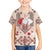 Vintage Martisor Day Martenitsa Family Matching Summer Maxi Dress and Hawaiian Shirt Traditional Romanian Embroidery No1