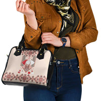 Vintage Martisor Day Martenitsa Shoulder Handbag Traditional Romanian Embroidery No1