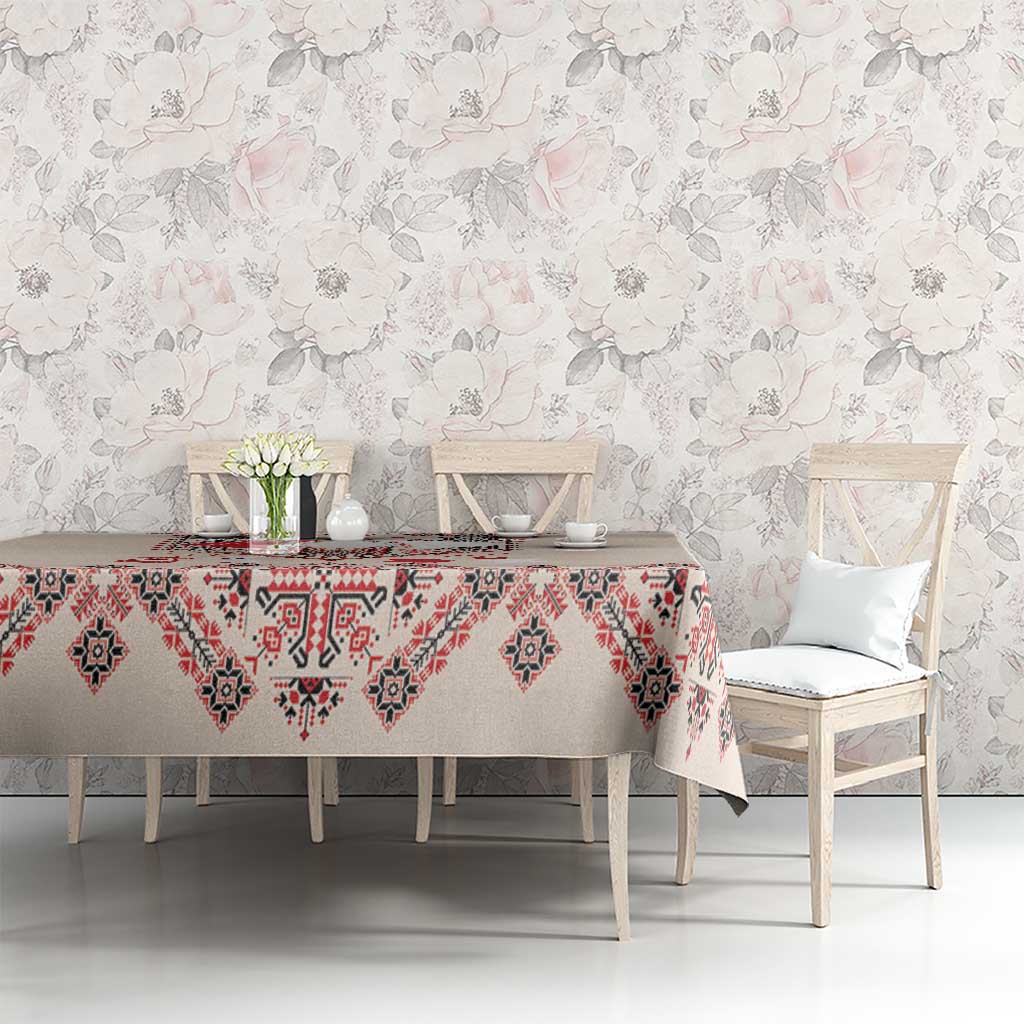 Vintage Martisor Day Martenitsa Tablecloth Traditional Romanian Embroidery No1