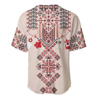 Vintage Martisor Day Martenitsa Baseball Jersey Traditional Romanian Embroidery No2