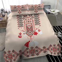 Vintage Martisor Day Martenitsa Bedding Set Traditional Romanian Embroidery No2