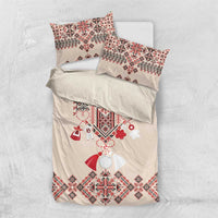 Vintage Martisor Day Martenitsa Bedding Set Traditional Romanian Embroidery No2
