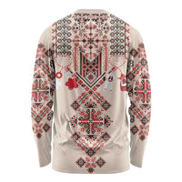 Vintage Martisor Day Martenitsa Long Sleeve Shirt Traditional Romanian Embroidery No2