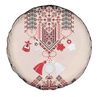 Vintage Martisor Day Martenitsa Spare Tire Cover Traditional Romanian Embroidery No2