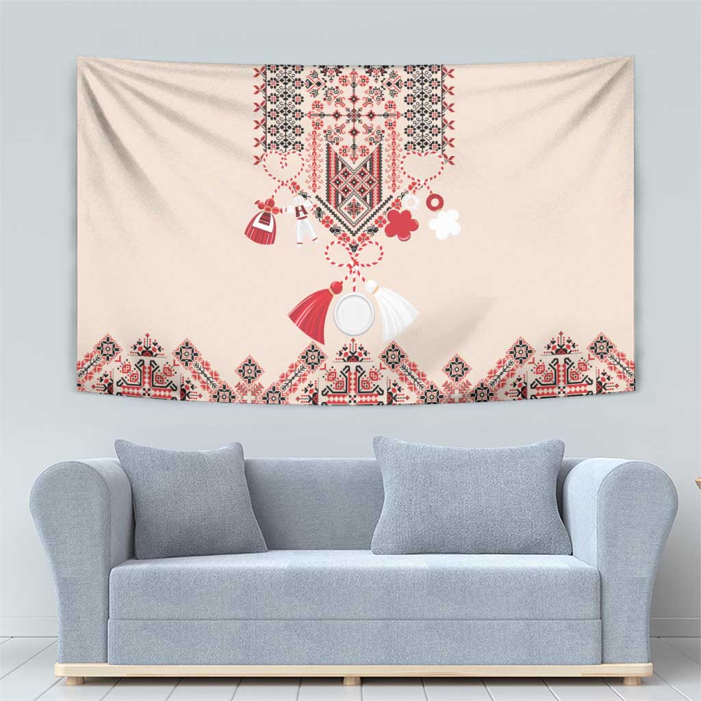 Vintage Martisor Day Martenitsa Tapestry Traditional Romanian Embroidery No2