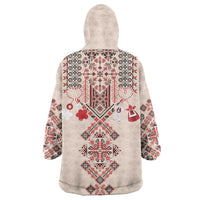 Vintage Martisor Day Martenitsa Wearable Blanket Hoodie Traditional Romanian Embroidery No2