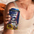 USA-American Samoa Flag Day Personalized 4 in 1 Can Cooler Tumbler Bald Eagle Polynesian Tribal Pattern