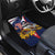 USA-American Samoa Flag Day Personalized Car Mats Bald Eagle Polynesian Tribal Pattern