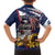 USA-American Samoa Flag Day Personalized Family Matching Summer Maxi Dress and Hawaiian Shirt Bald Eagle Polynesian Tribal Pattern