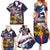 USA-American Samoa Flag Day Personalized Family Matching Summer Maxi Dress and Hawaiian Shirt Bald Eagle Polynesian Tribal Pattern
