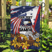 USA-American Samoa Flag Day Personalized Garden Flag Bald Eagle Polynesian Tribal Pattern