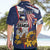 USA-American Samoa Flag Day Personalized Hawaiian Shirt Bald Eagle Polynesian Tribal Pattern