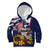 USA-American Samoa Flag Day Personalized Kid Hoodie Bald Eagle Polynesian Tribal Pattern