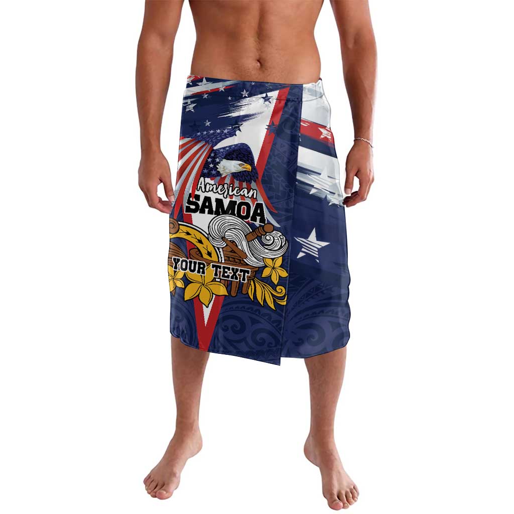 USA-American Samoa Flag Day Personalized Lavalava Bald Eagle Polynesian Tribal Pattern