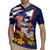 USA-American Samoa Flag Day Personalized Rugby Jersey Bald Eagle Polynesian Tribal Pattern