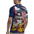 USA-American Samoa Flag Day Personalized Rugby Jersey Bald Eagle Polynesian Tribal Pattern