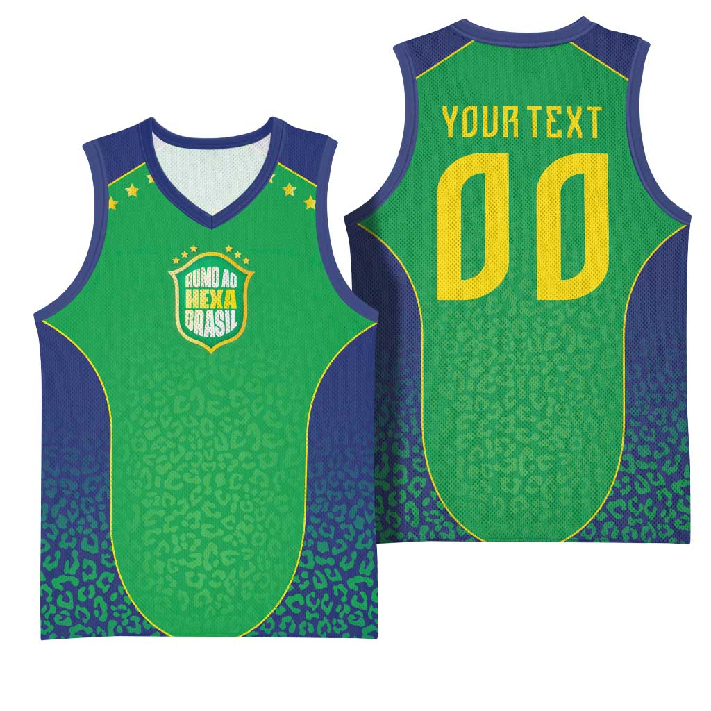 Custom Brazil Victory Dream Basketball Jersey Rumo Ao Hexa