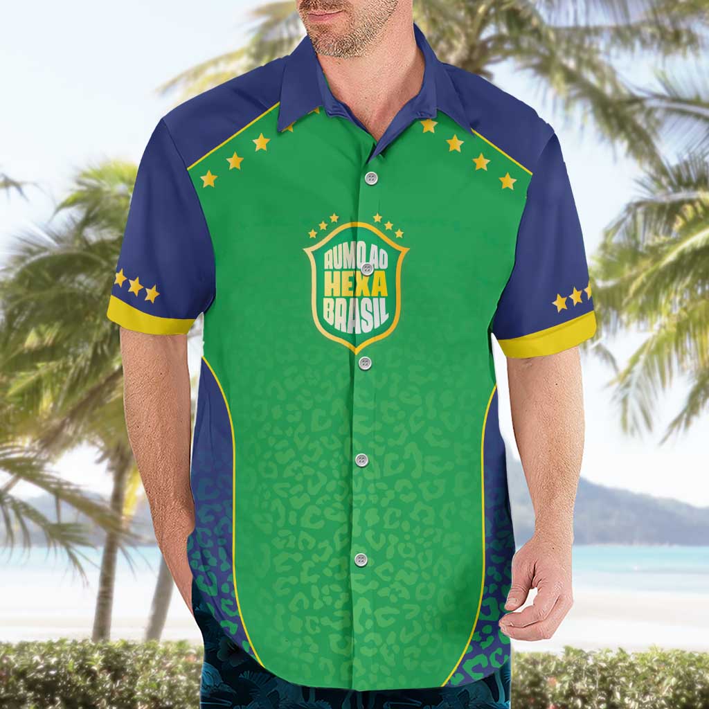 Custom Brazil Victory Dream Hawaiian Shirt Rumo Ao Hexa
