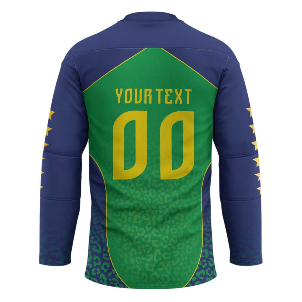 Custom Brazil Victory Dream Hockey Jersey Rumo Ao Hexa
