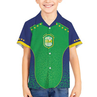 Custom Brazil Victory Dream Kid Hawaiian Shirt Rumo Ao Hexa