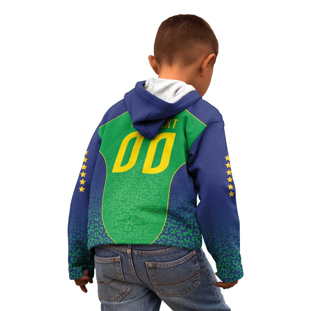 Custom Brazil Victory Dream Kid Hoodie Rumo Ao Hexa