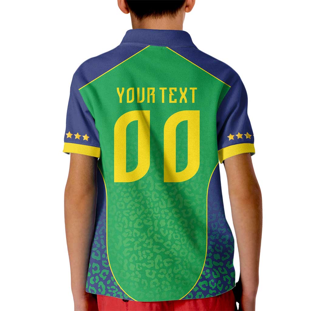 Custom Brazil Victory Dream Kid Polo Shirt Rumo Ao Hexa