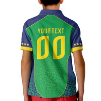 Custom Brazil Victory Dream Kid Polo Shirt Rumo Ao Hexa