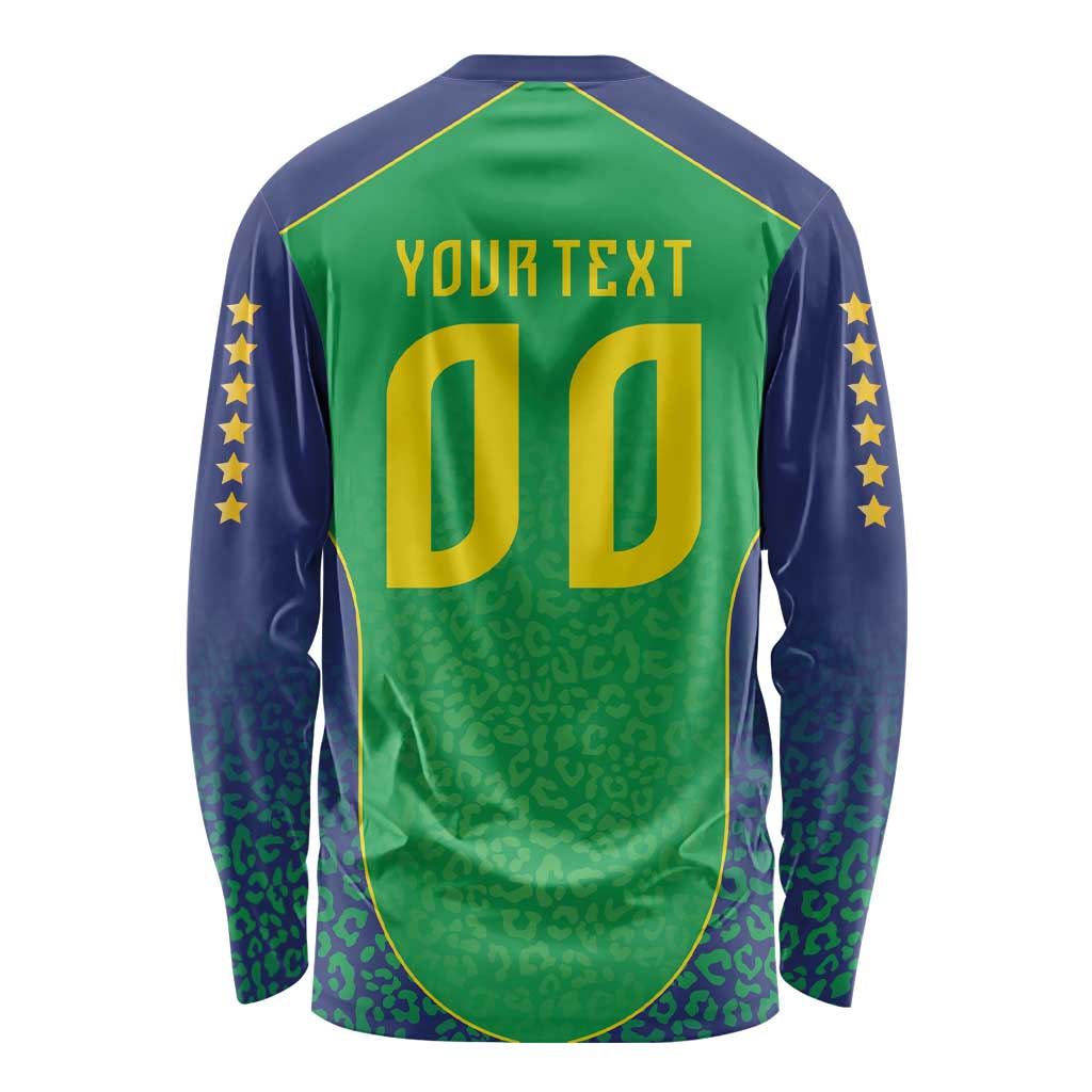 Custom Brazil Victory Dream Long Sleeve Shirt Rumo Ao Hexa