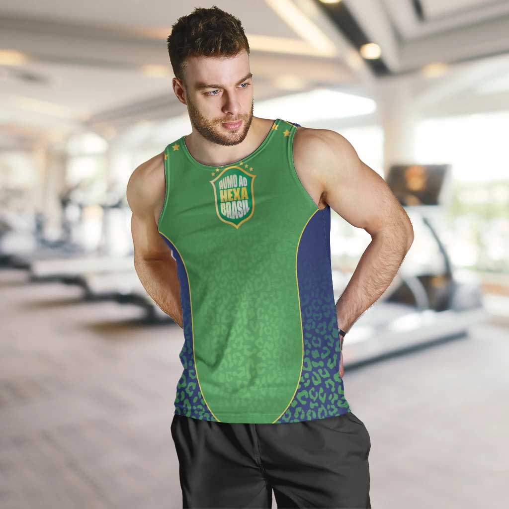 Custom Brazil Victory Dream Men Tank Top Rumo Ao Hexa