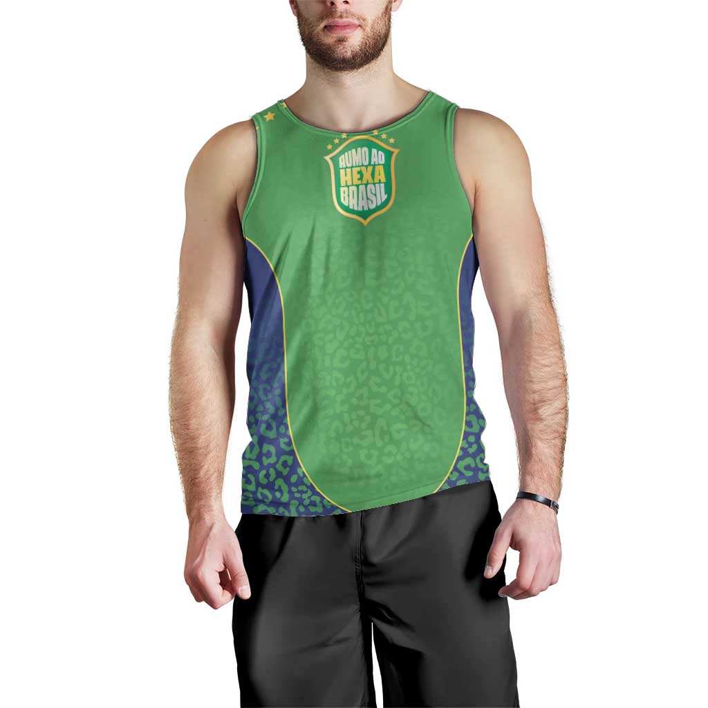 Custom Brazil Victory Dream Men Tank Top Rumo Ao Hexa