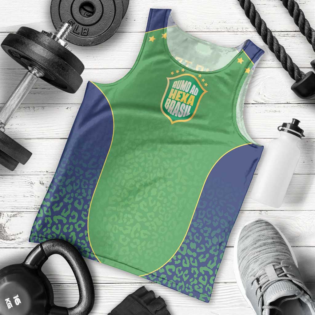 Custom Brazil Victory Dream Men Tank Top Rumo Ao Hexa