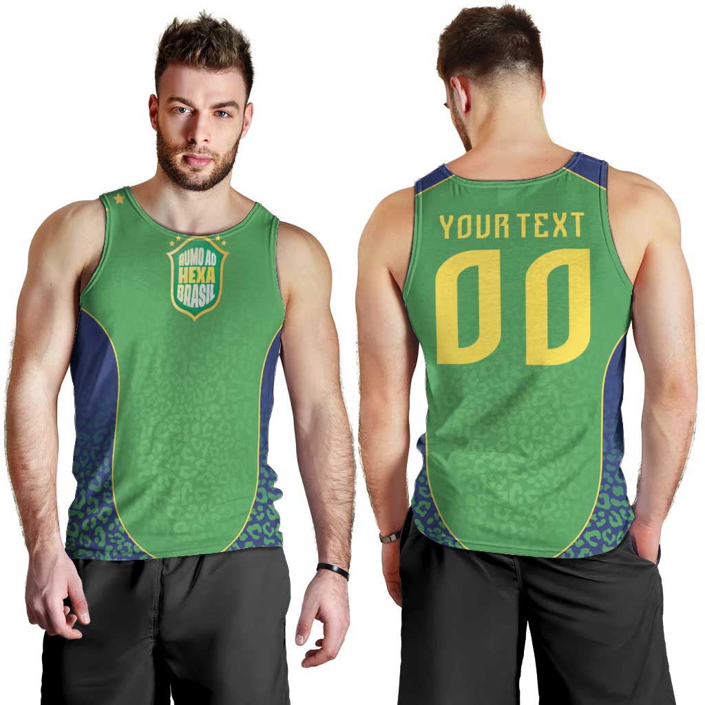 Custom Brazil Victory Dream Men Tank Top Rumo Ao Hexa