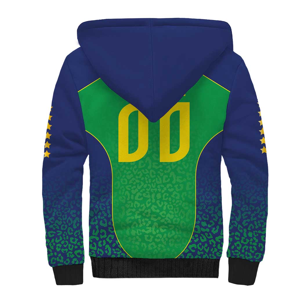 Custom Brazil Victory Dream Sherpa Hoodie Rumo Ao Hexa