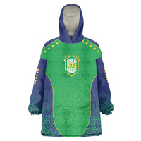 Custom Brazil Victory Dream Wearable Blanket Hoodie Rumo Ao Hexa