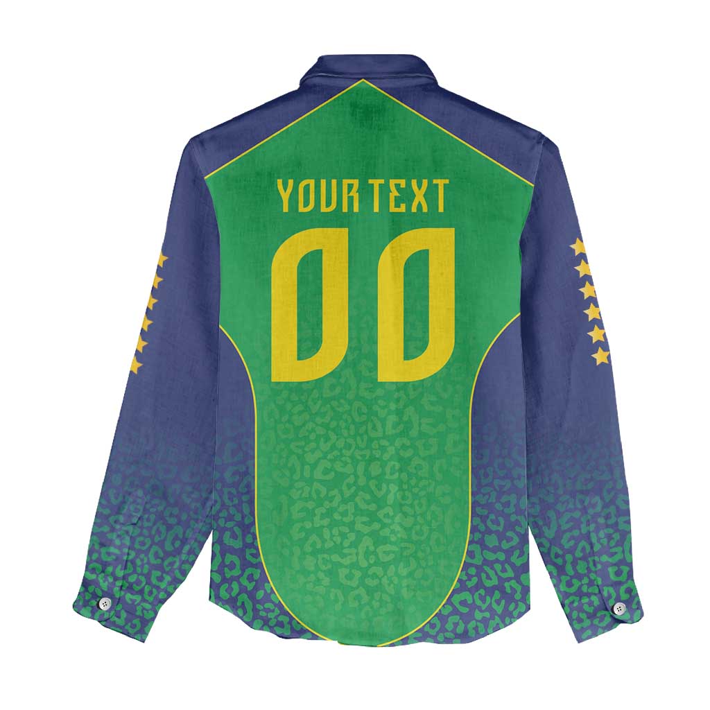 Custom Brazil Victory Dream Women Casual Shirt Rumo Ao Hexa
