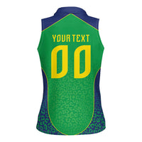 Custom Brazil Victory Dream Women Sleeveless Polo Shirt Rumo Ao Hexa