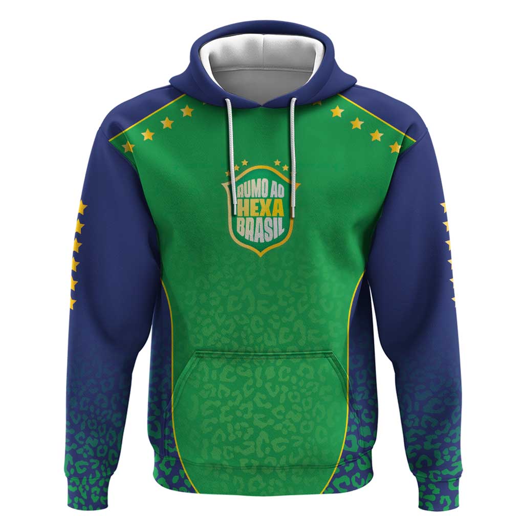 Custom Brazil Victory Dream Zip Hoodie Rumo Ao Hexa