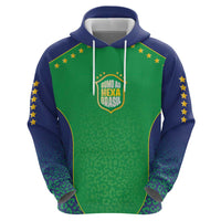 Custom Brazil Victory Dream Zip Hoodie Rumo Ao Hexa