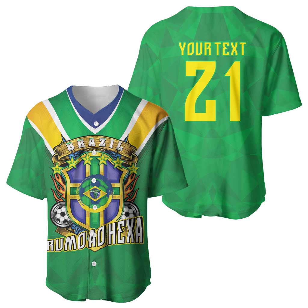 Custom Brazil WC26 Baseball Jersey Future Brasil Rumo Ao Hexa