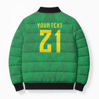 Custom Brazil WC26 Bomber Puffer Jacket Future Brasil Rumo Ao Hexa