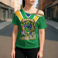 Custom Brazil WC26 Cross Shoulder Shirt Future Brasil Rumo Ao Hexa